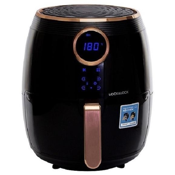 [Promo] Locknlock - Eco Air Fryer Digital 4 Liter 1000 Watt Ejf376Bdg Black