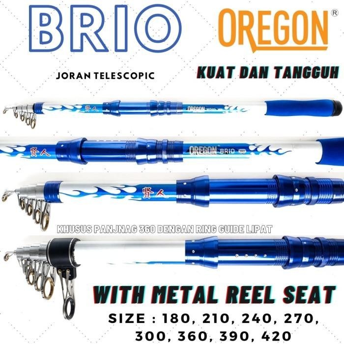 Joran Pancing Antena Oregon Brio 180 210 240 270 300 360 390 420 Kuat Premium