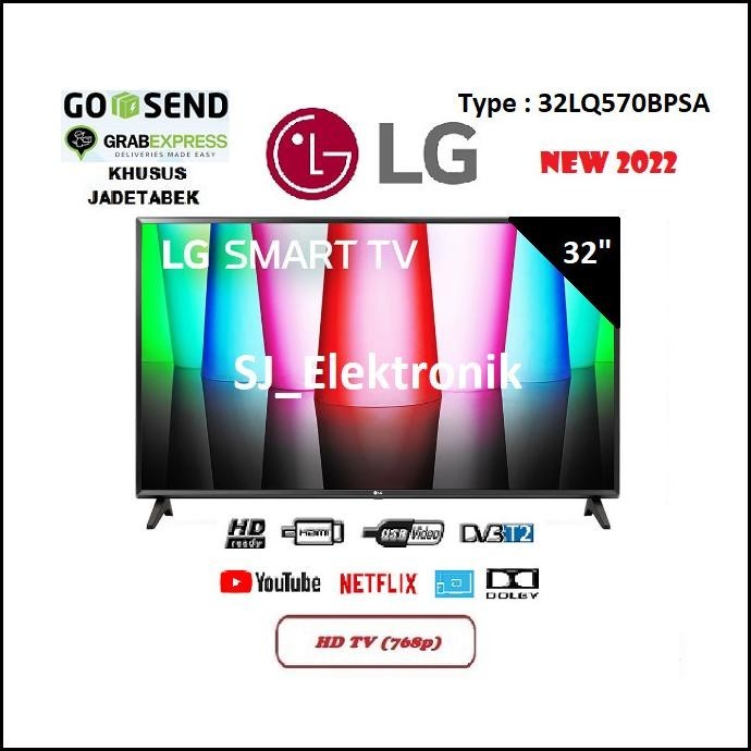 [Baru] Led Tv Lg 32 Inch 32Lq570Bpsa - 32Lq570 Hd Webos Smart Tv