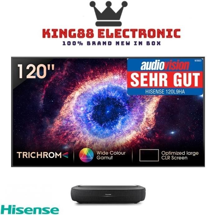 [Garansi] Laser Tv 120" Hisense 120L9Ha Proyektor Tv 4K Hdr Soft Cinema Tv