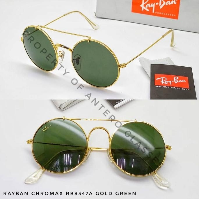 [Best Quality] Kacamata Hitam Pria Wanita Bulat Chromax Grade Original