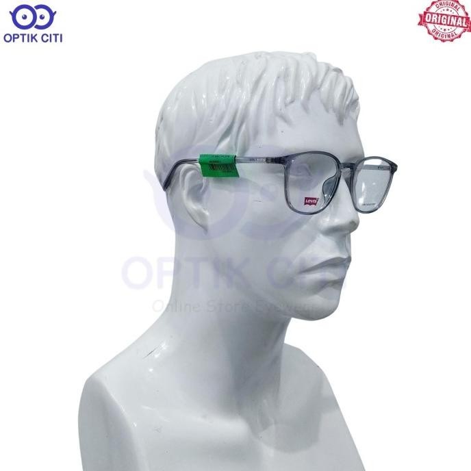 [Best Quality] Frame Kacamata Pria Wanita Kotak Levis 7095 F Ringan Original