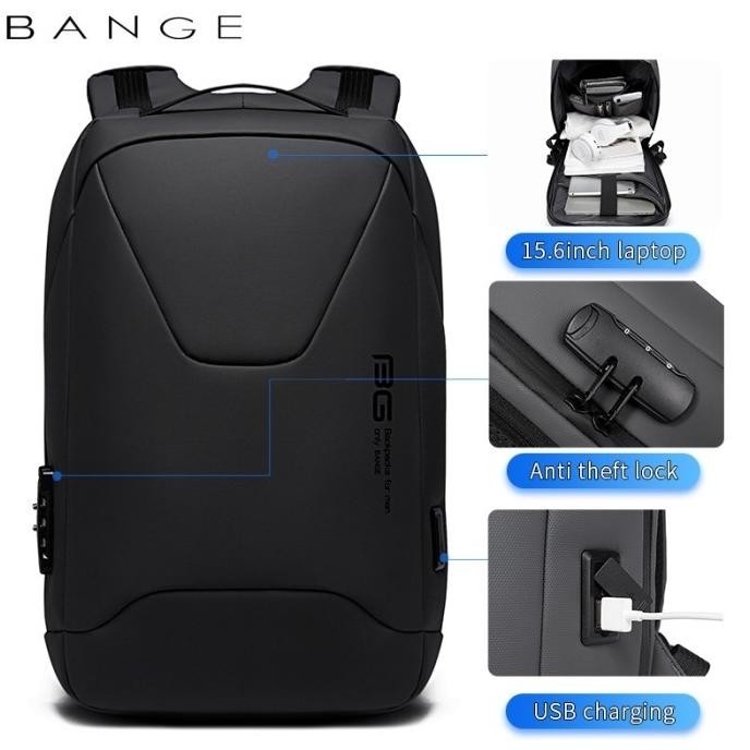 Bange Tas Ransel Pria Tas Laptop Tas Kerja Pria Backpack Bg22188