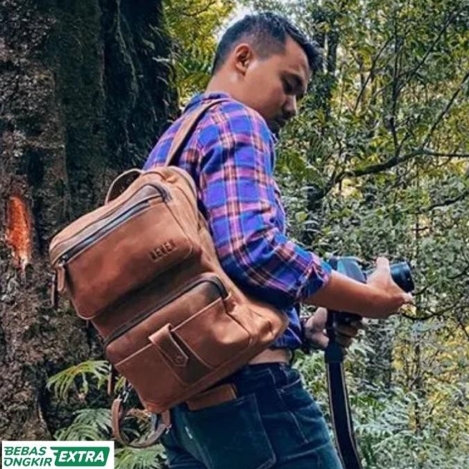 Tas Ransel Pria Kulit Crazy Horse Reven Osiris Backpack Backpacker