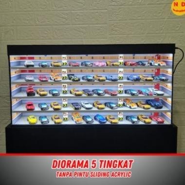 Diorama Parkiran Mobil Hot Wheels /Diecast /Rak Hotwheels /Box Display