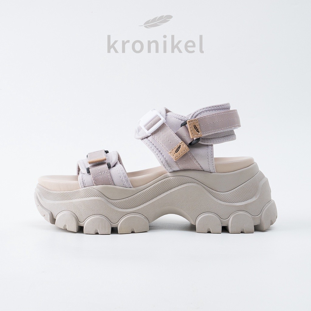 TERBARU TERLAKU KRONIKEL OSAKA SANDAL TINGGI TALI WANITA CHUNKY CONCERT SANDAL HOJICHA