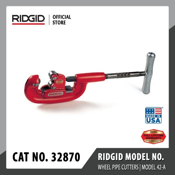 RIDGID HEAVY DUTY 4-WHEEL PIPE CUTTERS, 42A-32870