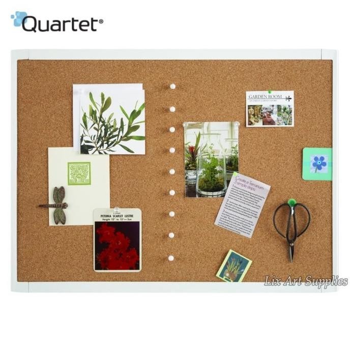 

QUARTET White Frame Cork Board 43 x 58 cm (Cork board / Soft board)