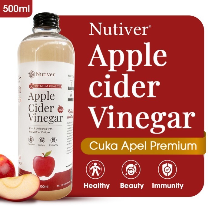 

CUKA APEL ORIGINAL ORGANIK 500ML / APPLE CIDER VINEGAR WITH MOTHER/ CUKA SARI APEL / BRAGG NUTRIFARM