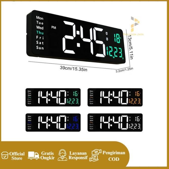 

JD-6629 Jam Dinding Digital Smart Alarm LED Digital Clock Modern JRS