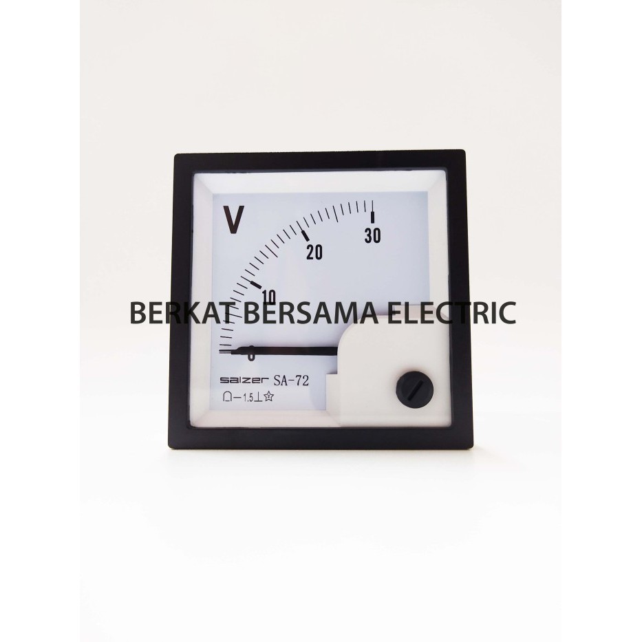 SALZER VOLT METER FOR DC CURRENT 72X72 ANALOG
