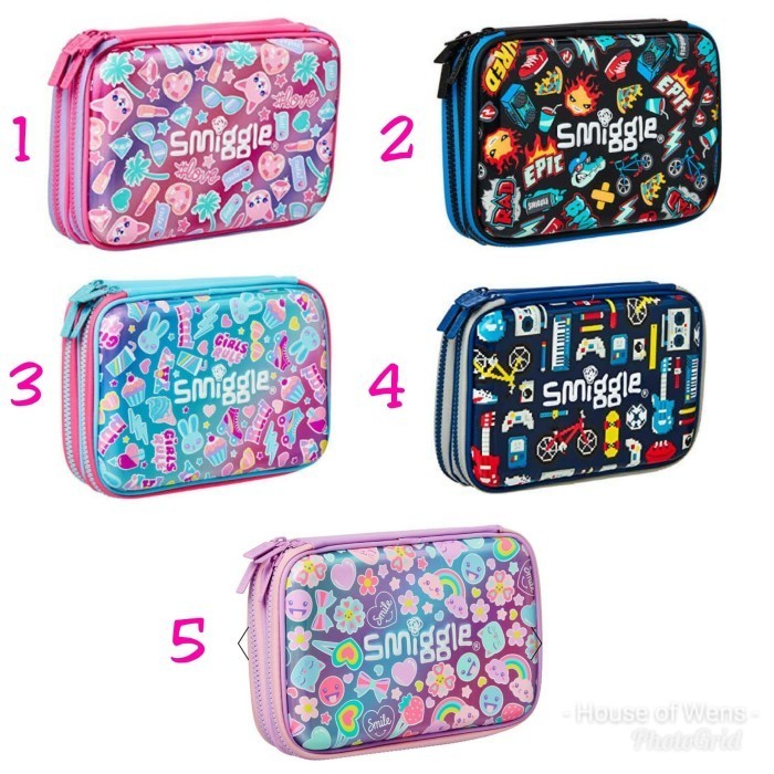 

SMIGGLE STYLIN DOUBLE HARDTOP PENCIL CASE - TEMPAT PENSIL SMIGGLE