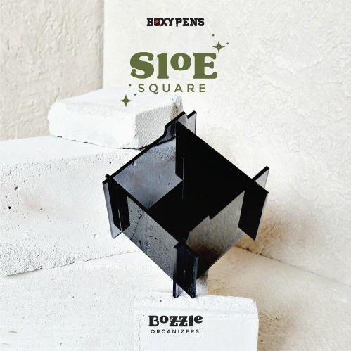 

BOXYPENS BOZZLE ORGANIZER SLOE SQUARE ACRYLIC PEN STAND
