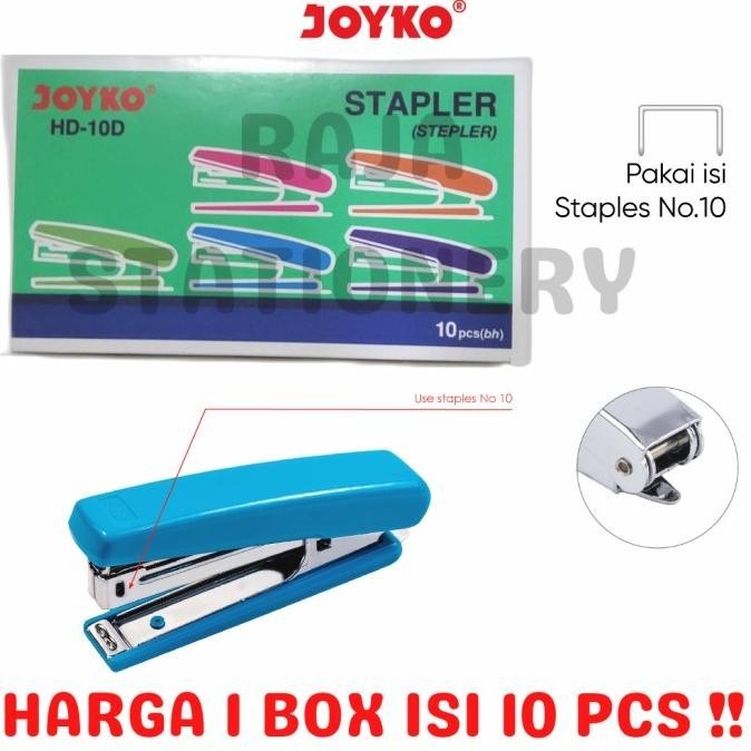 

JOYKO STAPLER HD10 KECIL ALAT STEPLES HEKTER HD-10D 1 BOX 10 PCS