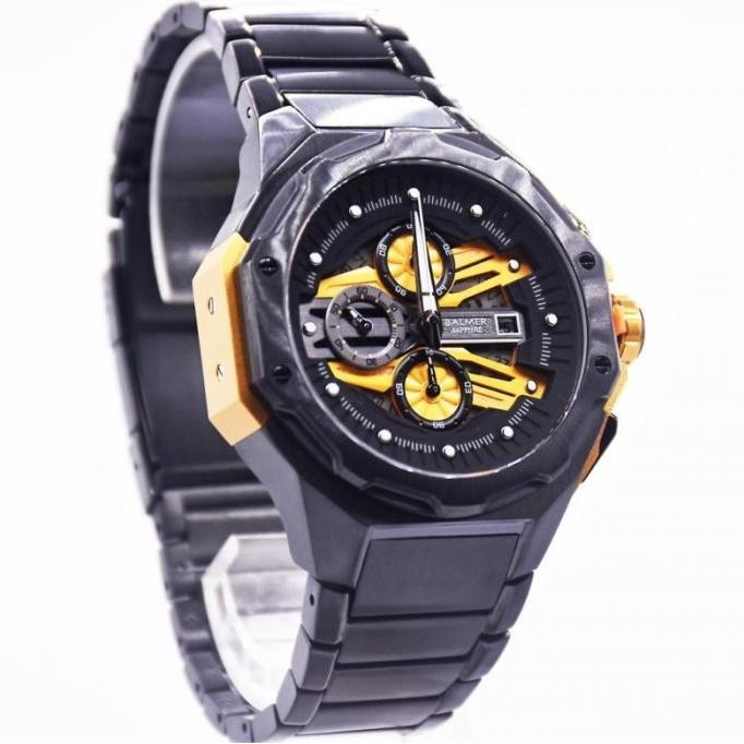 [Ready Stock] Jam Tangan Pria Balmer B-8818 B 8818 Yellow Original Garansi Resmi