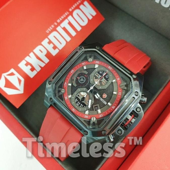 [Baru] Jam Tangan Pria Expedition E 6812 M Red
