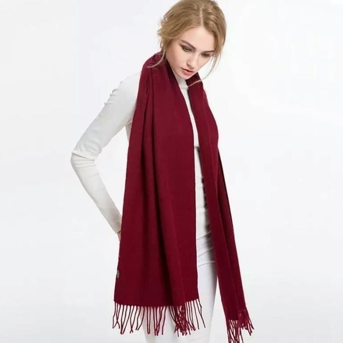 Syal / scarf / selendang panjang cashmere wool
