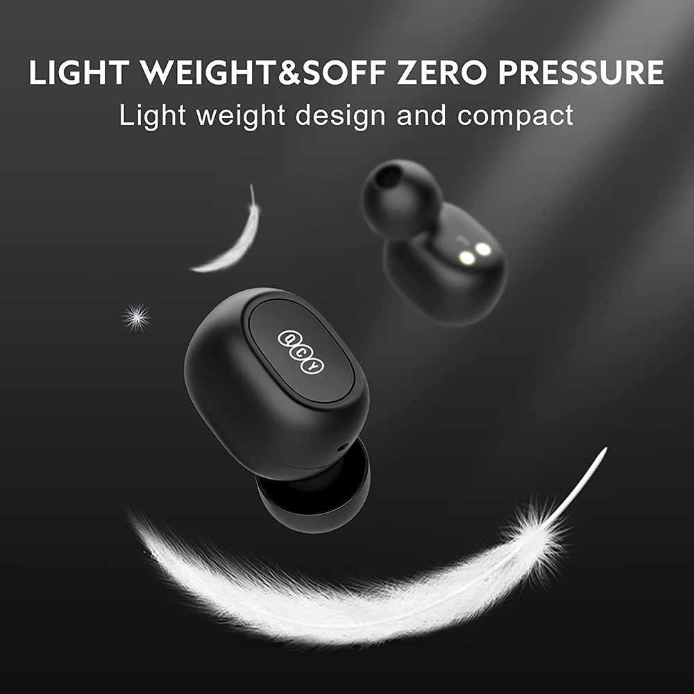 QCY TWS Bluetooth Earphone with Charging Case - QCY-T1C