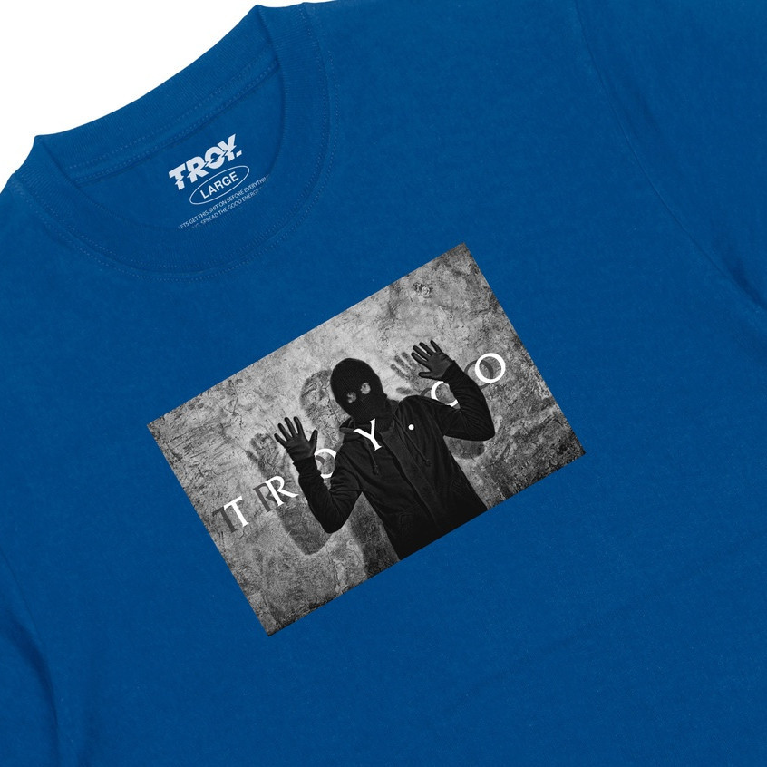 Troy Company Tshirt Royal Blue Thief Surrender - Kaos Biru Benhur Lengan Pendek MTD 2277