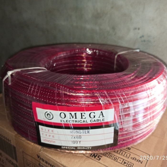 Kabel Listrik Transparan 2X80 100Meter