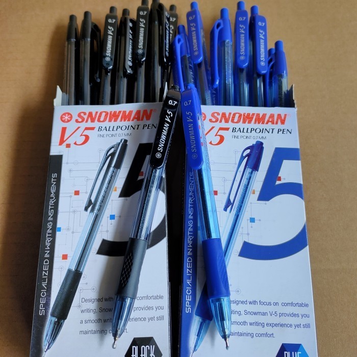 

NEW!! PULPEN SNOWMAN V5 0,7 HITAM BIRU MERAH