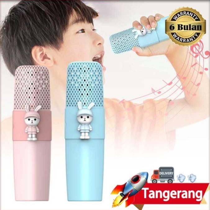 K9 Kids Wireless Microphone Mic Anak Karaoke Bunny Mainan Musik Imanstoress