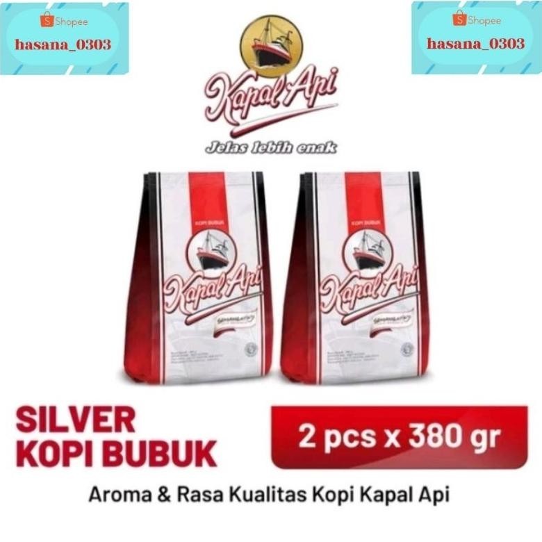 

fh-46 kopi kapal api silver 380gr [ 2 Bungkus ] Premium