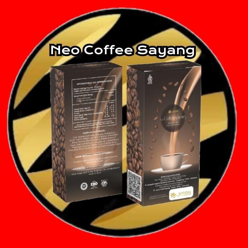 

bas-12 NeoCoffeesayang Minuman serbuk kopi,gula dan krimer 1 box isi@5 sashet original kemasan terbaru Premium