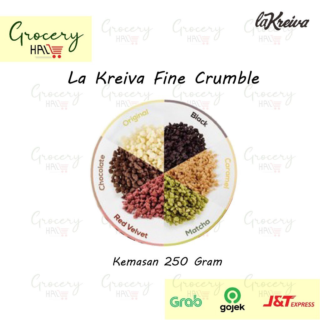 

FINE CRUMBLE LA KREIVA BERAT 250 GRAM ( REMAH BISKUIT KASAR LA'KREIVA )