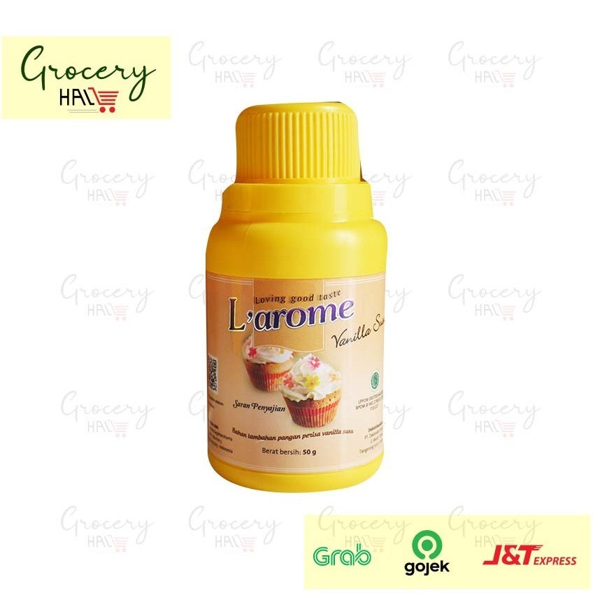 

L'AROME / LAROME VANILLA MILK POWDER PASTA 50 GRAM ( PERISA MAKANAN / KUE VANILLA )