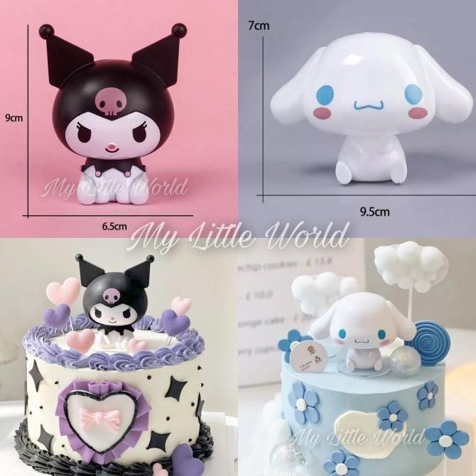 

Topper Kuromi Cinnamoroll Melody Hello Kitty Sanrio Hiasan Kue Mainan