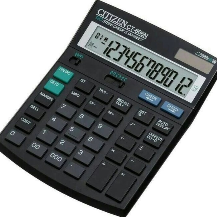 

CITIZEN CT666N 12DIGIT CHECK CORRECT KALKULATOR / CALCULATOR CT 666 N