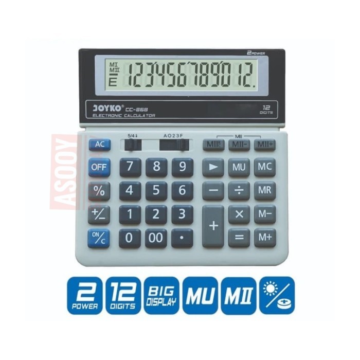 

CALCULATOR / KALKULATOR JOYKO CC-868 12 DIGITS