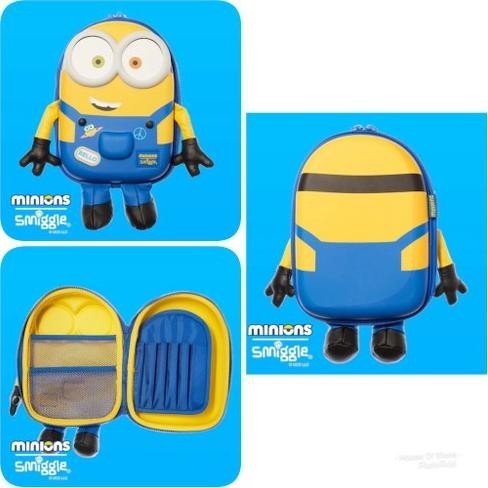 

Hardcase tempat pensil original smiggle minion