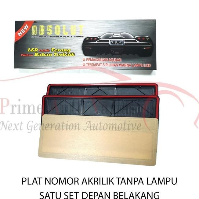 Frame Plat Nomor Dudukan Plat Nomor Mika Plat Nomor Mobil - Absolut