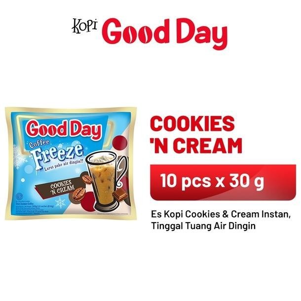 

It34 GOOD DAY Coffee Freeze Cookies n Cream 1 Bag (10 x 30 gr) Original