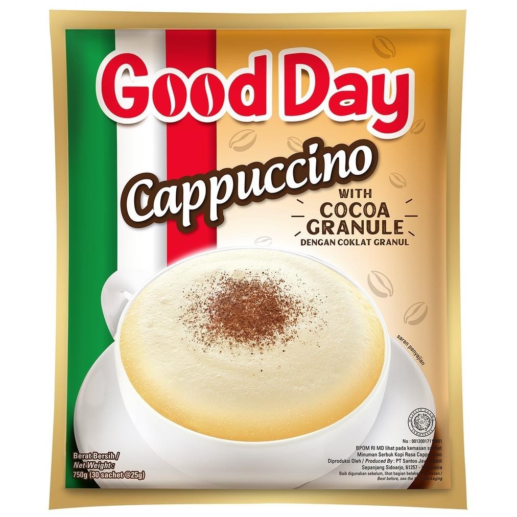 

QIG-1722 GOOD DAY Cappuccino 1 Bag (30 x 25 gr) Hemat