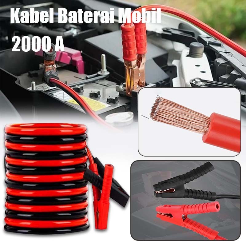 Kabel Aki Mobil Meteran Kabel Jumper Aki Mobil 4 Meter 2000amp