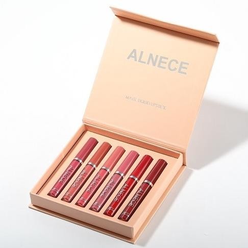 (COD) ALNECE 6 set lip gloss Lipgloss matte Lembut Tahan Lama Melembabkan Dengan