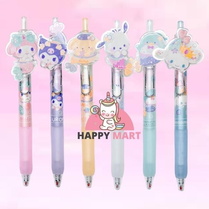 

Pulpen sanrio X mermaid kuromi / melody / cinnamoroll