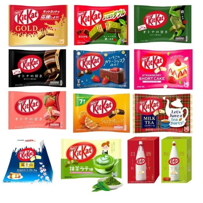 

Ready Kitkat Japan Kitkat Melon Mochi Coffee Milk Tea Caramel