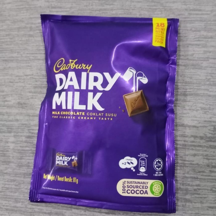 

Ready cadbury dairy milk Chocolate impor isi 18