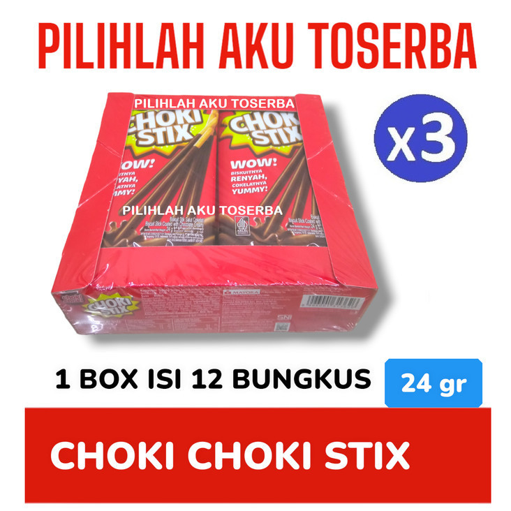 

Ready Choki Stix Choki Choki Stix - 1 Box isi 12 bungkus - (HARGA 3 BOX)
