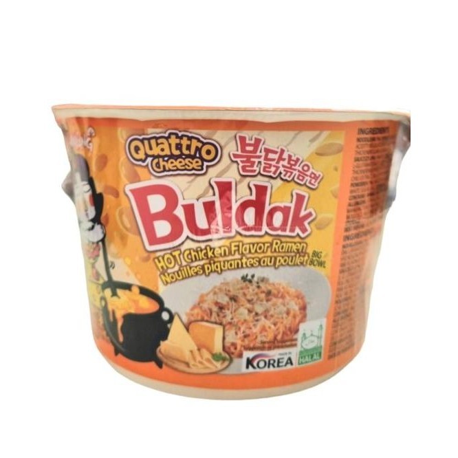 

Samyang Quattro Cheese Buldak Hot Chien Ramen Cup Bowl E Instan