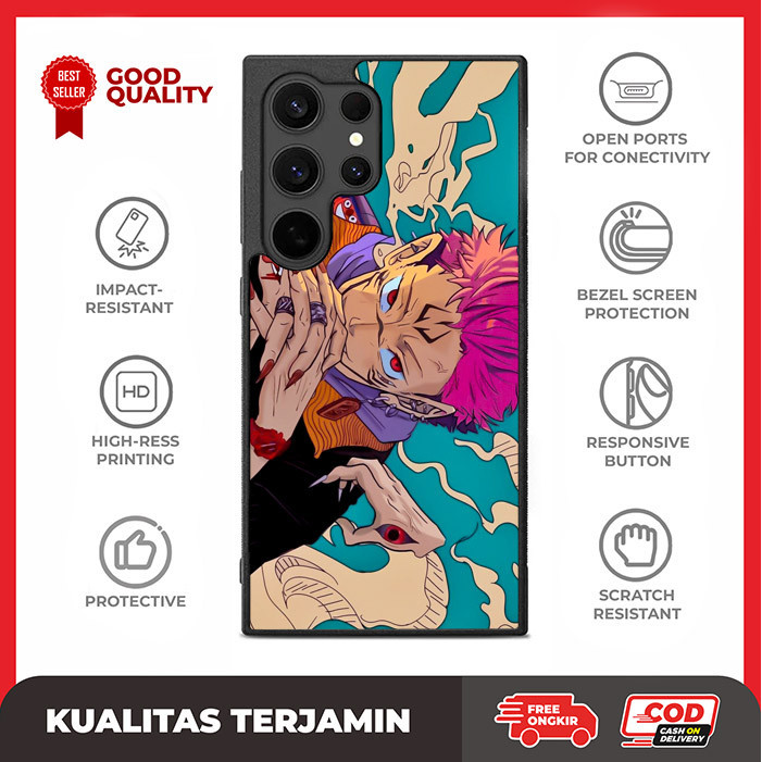 Case Casing Custom Samsung S24 S23 S22 S21 S20 FE Ultra Plus Sukuna Jujutsu Kaisen AE3038 Hardcase A
