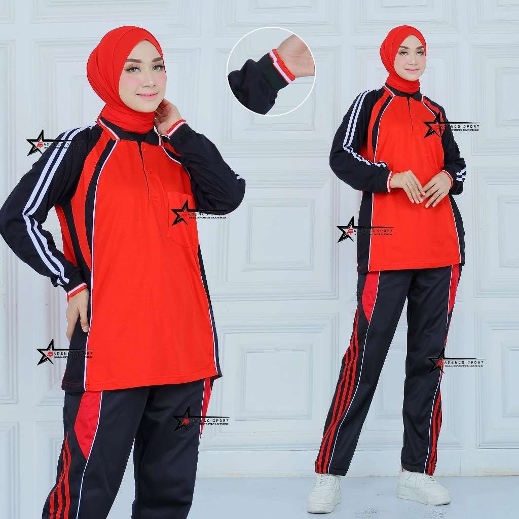 Stln Olahraga Wanita Dewasa Satu Stel Baju Senam One Set Baju Celana Wanita Setelan Wanita Terbaru 2