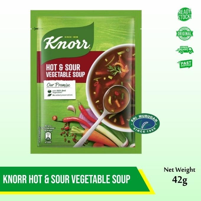 

KNORR HOT & SOUR VEGETABLE SOUP 42 GM