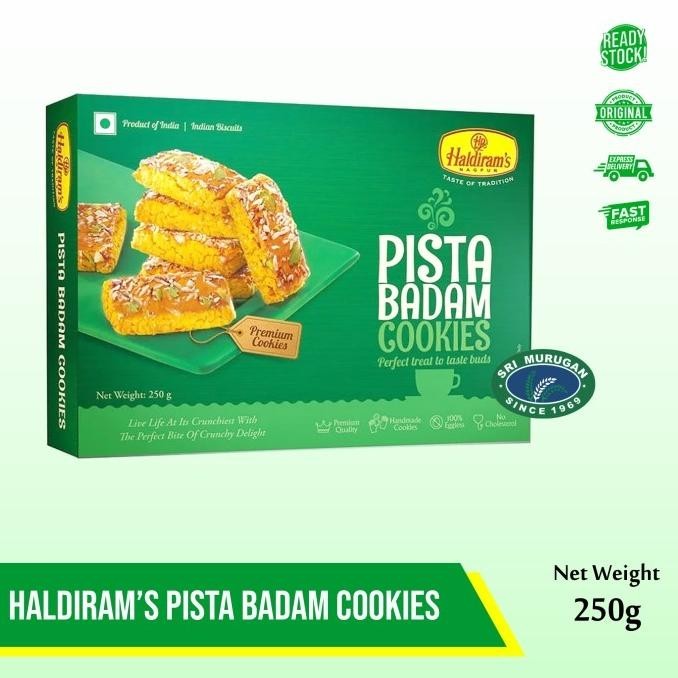 

HALDIRAMS PISTA BADAM COOKIES 250 GM