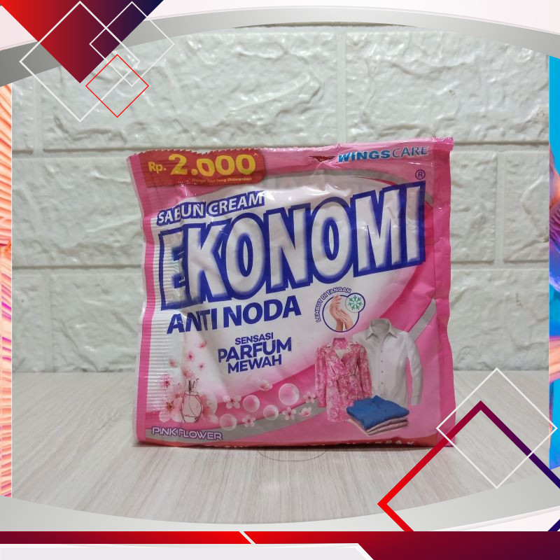 Sabun Cream Ekonomi Anti Noda Pink Flower 145gr .