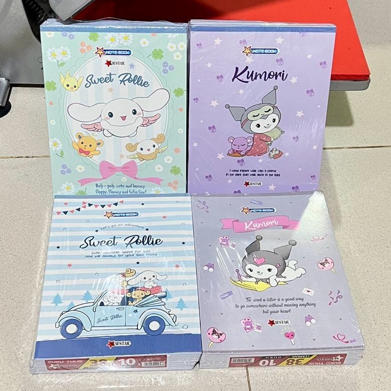 

Flashsale Ctshopid Buku Tulis Kuromi Sanrio Cinamonroll 38 Lembar Newstar Buku Tulis Anak Sekolah 1 Pak Isi 10 Pcs Buku Promo